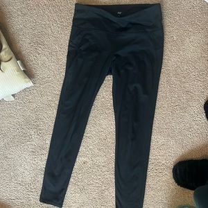 Dip black athletic leggings. Size L